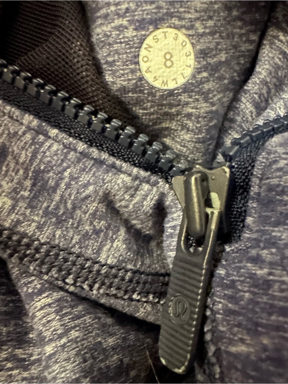 Lululemon Define Jacket (Rulu) Size 8 Heathered Hero Blue Flattering Fit $128 - Picture 6 of 6
